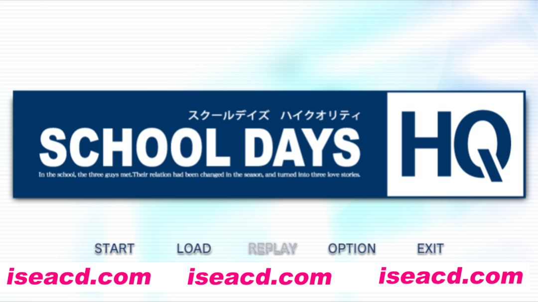图片[1]-【大型ADV/经典神作/步兵】 日在校园：SCHOOL DAYS HQ 精翻汉化步兵版【11.1G】-嘤嘤怪之家