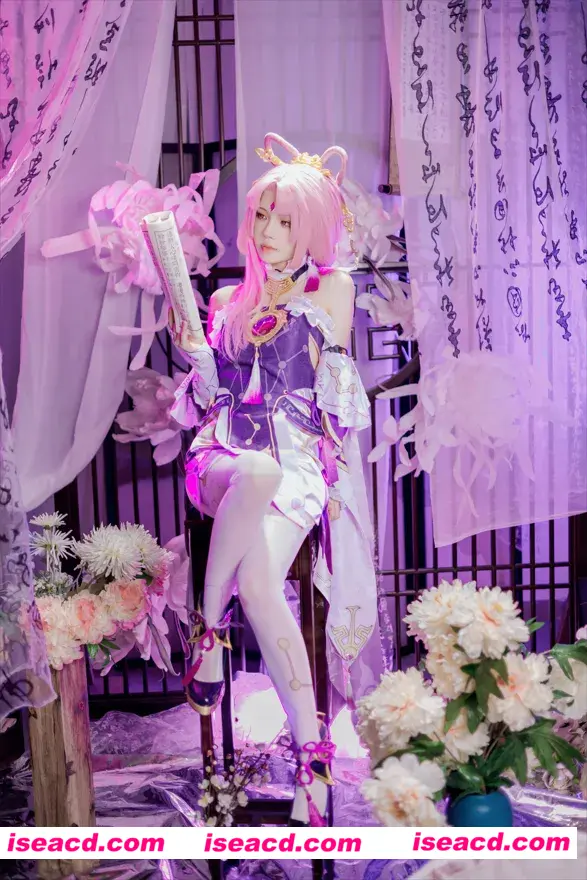 图片[1]-【COSPLAY/带视频】[桜桃喵] 符玄 [25P+2V] 【1.9G】-嘤嘤怪之家