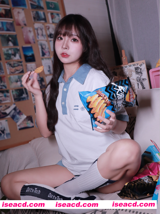 图片[1]-【COSPLAY】yuuhui玉汇- 蓝白条少女 [81P]【600M】-嘤嘤怪之家
