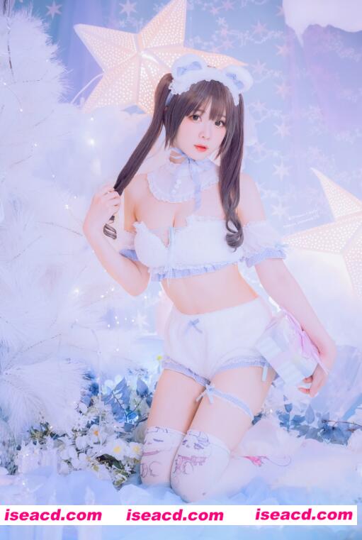 图片[1]-【COSPLAY】霜月shimo – White Bear [16p]【400M】-嘤嘤怪之家