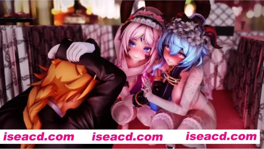 图片[1]-【MMD/中文/步兵】Lanzfh 4月作品：原神NTR 甘雨&茜特菈莉出轨婚礼  中文步兵版【700M/CV】-嘤嘤怪之家