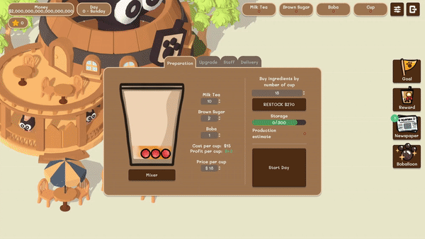 图片[1]-【经营SLG/中文/2D】珍珠奶茶店模拟器：放置商店管理/Boba Simulator : Idle Shop Management 官方中文版【200M/新作】-嘤嘤怪之家