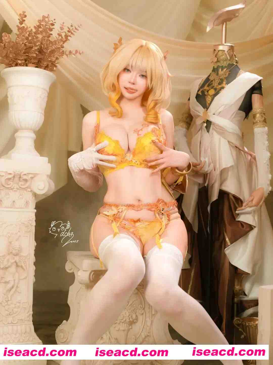 图片[1]-【COSPLAY】Machi馬吉 – 阿格莱雅（星铁）[106p]  【300M】-嘤嘤怪之家