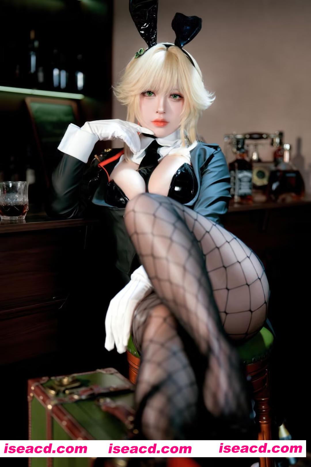 图片[2]-[COSPLAY/带视频] 半半子 – Nikke胜利女神 爱德兔女郎 [62P 1V] [600M]-嘤嘤怪之家