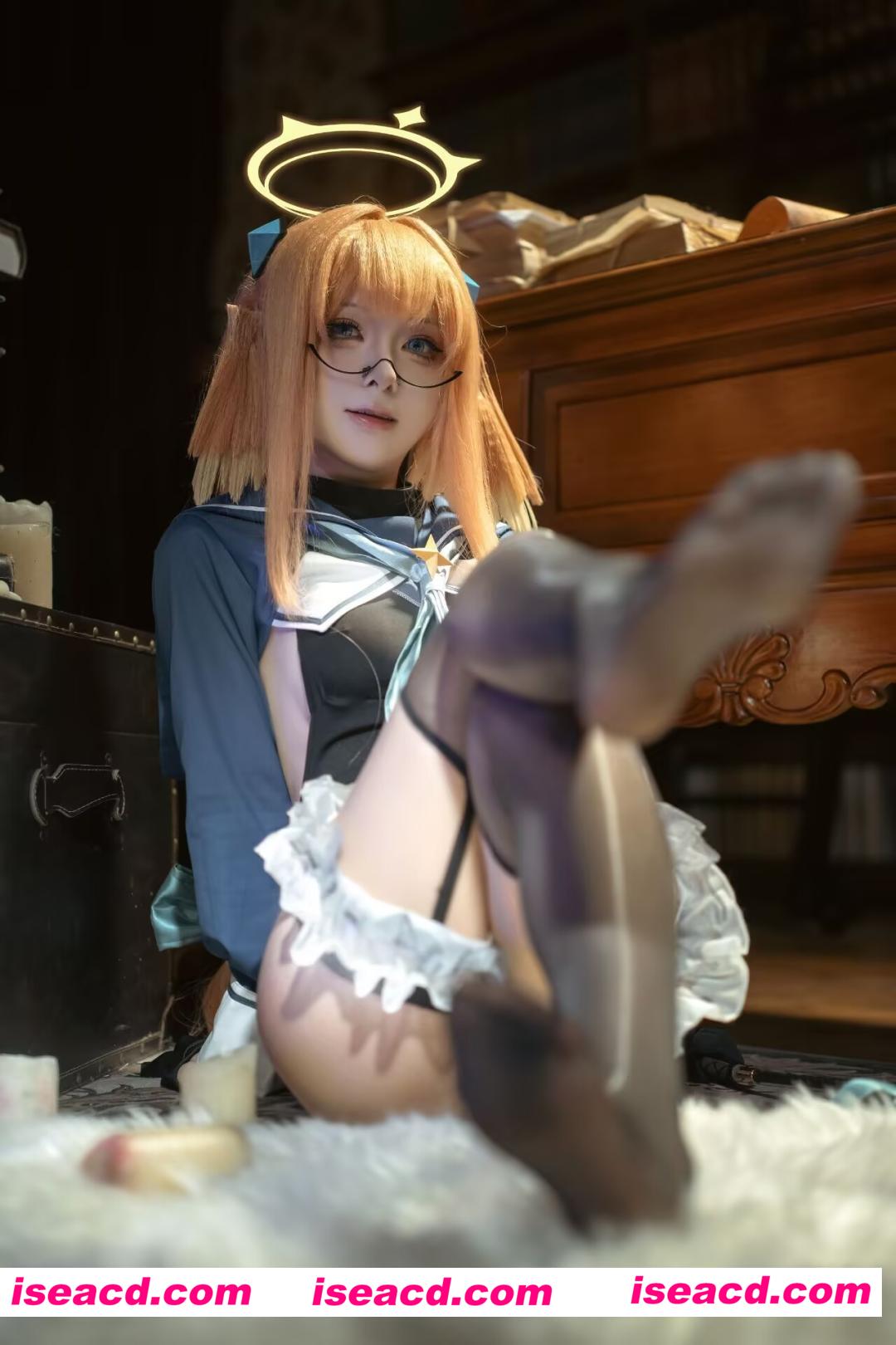 图片[2]-[COSPLAY] 矢量鱼 – 蔚蓝档案 圆堂志美子校服 [50P] [500M]-嘤嘤怪之家