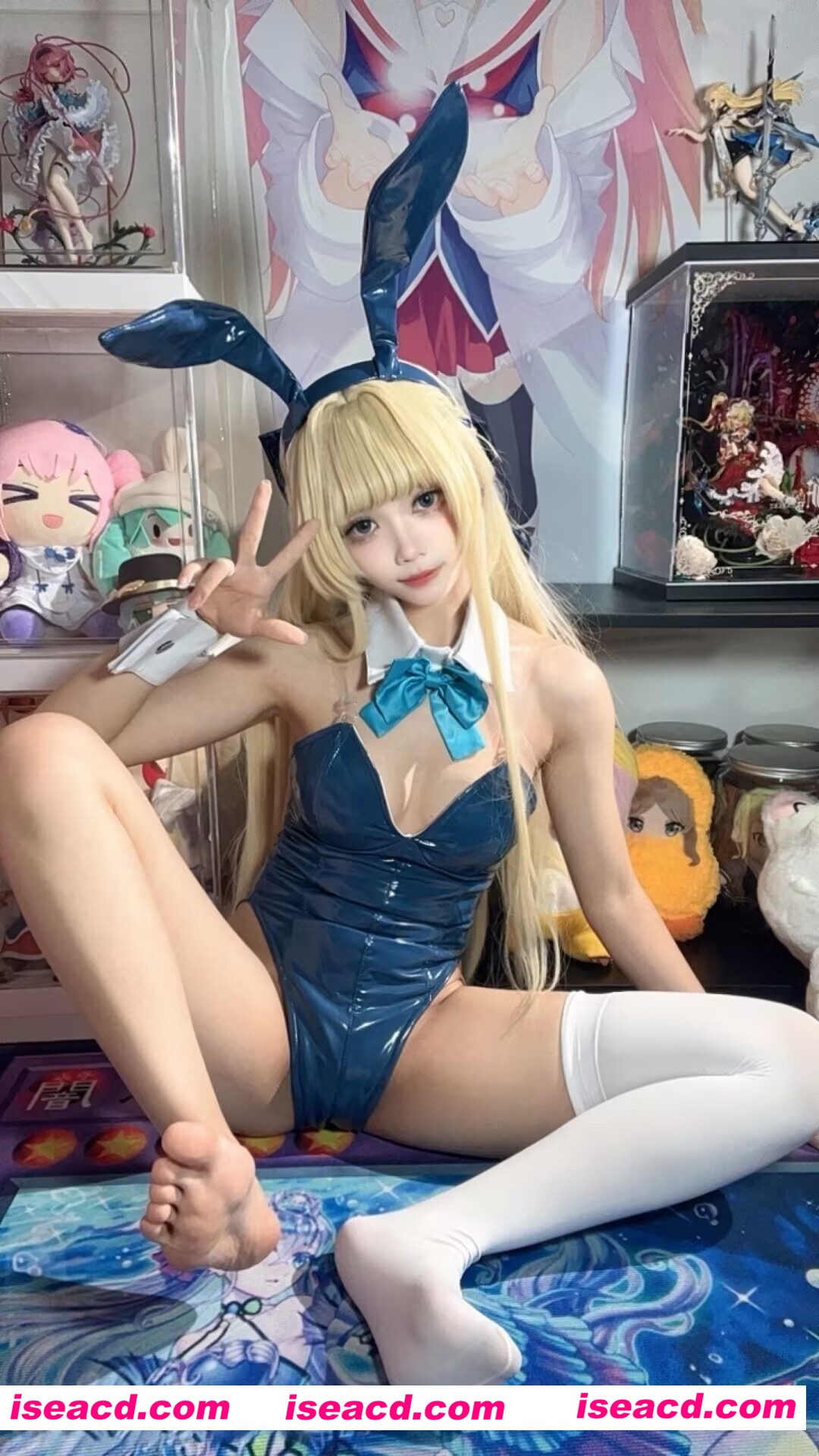 图片[4]-[COSPLAY/带视频] 白栎Shirly – 蔚蓝档案 飞鸟马时 兔女郎 [148P 24V] [4.8G]-嘤嘤怪之家