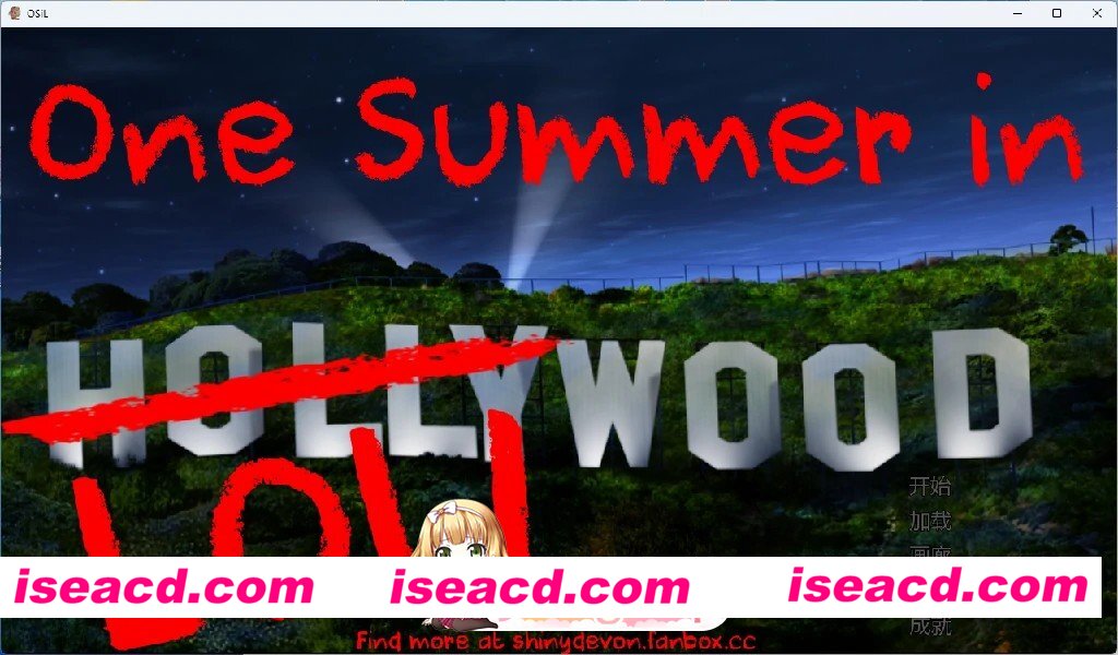 [PC+安卓/欧美SLG]萝莉坞的夏天 +萝莉坞的冒险 One Summer in LoliWood AI汉化完结版[萝莉/4.2G][FM/百度/夸克]
